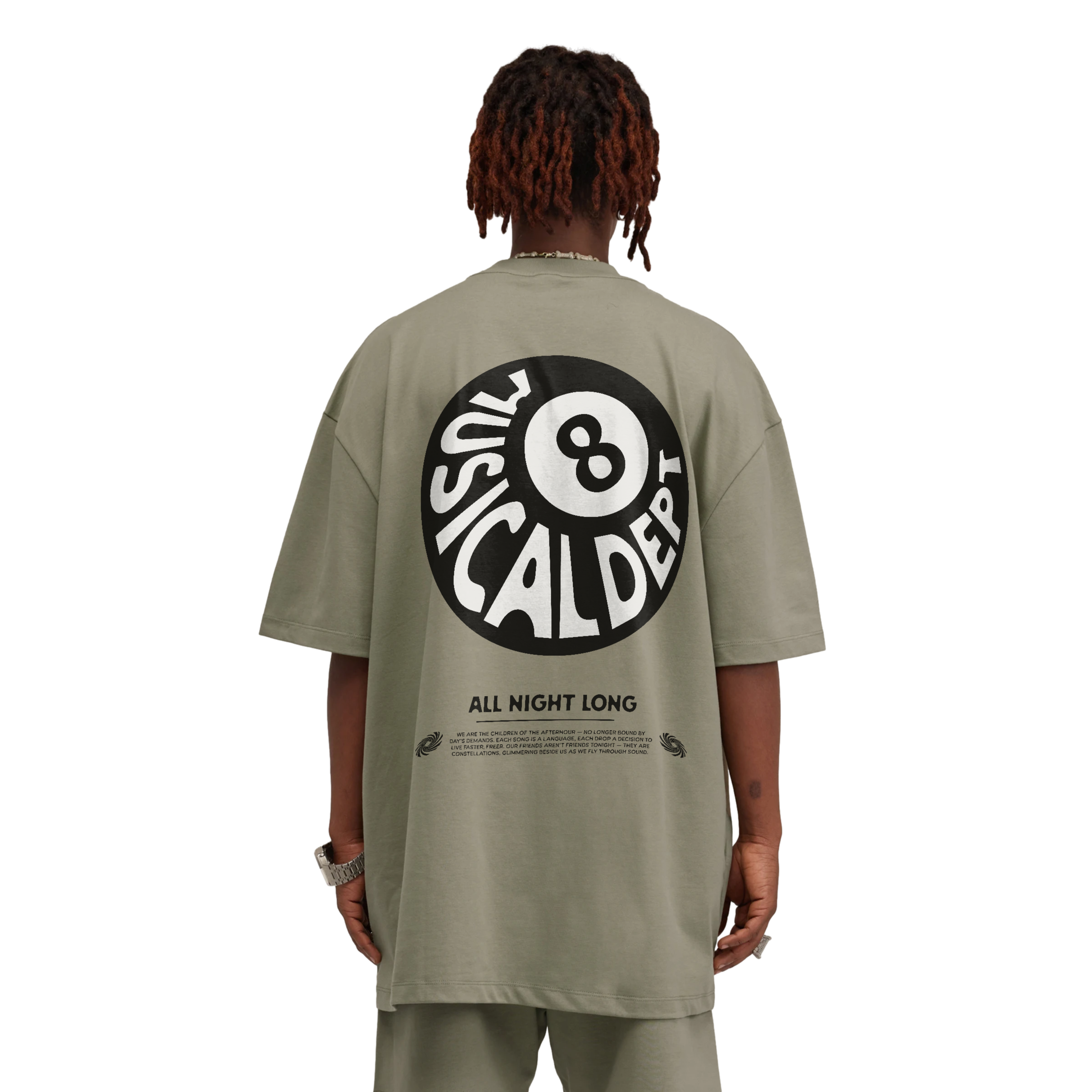 All Night Long T-Shirt (Artichoke) – Musical Dept