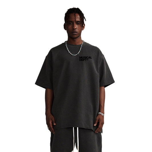 Star Raw T-Shirt (Charcoal/Black)