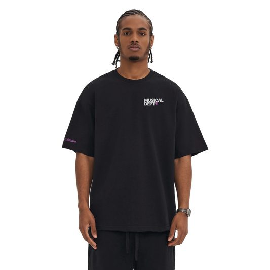 Origins Boxy T-Shirt (Black/Pink)