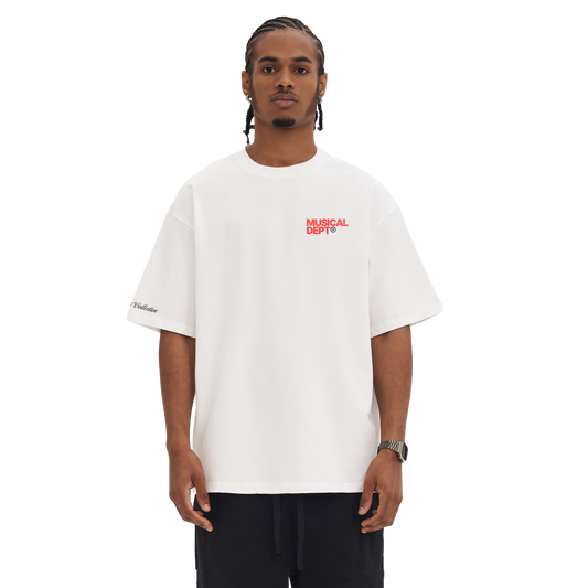 Origins Boxy T-Shirt (White/Red)