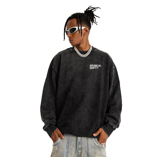 Star Vintage Sweater (Faded Black/Camo)