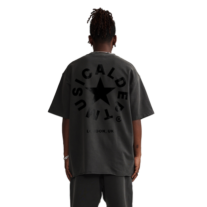 Star Raw T-Shirt (Charcoal/Black)