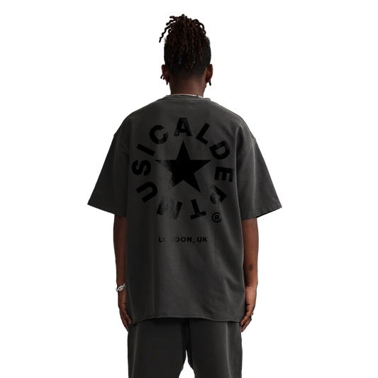 Star Raw T-Shirt (Charcoal/Black)