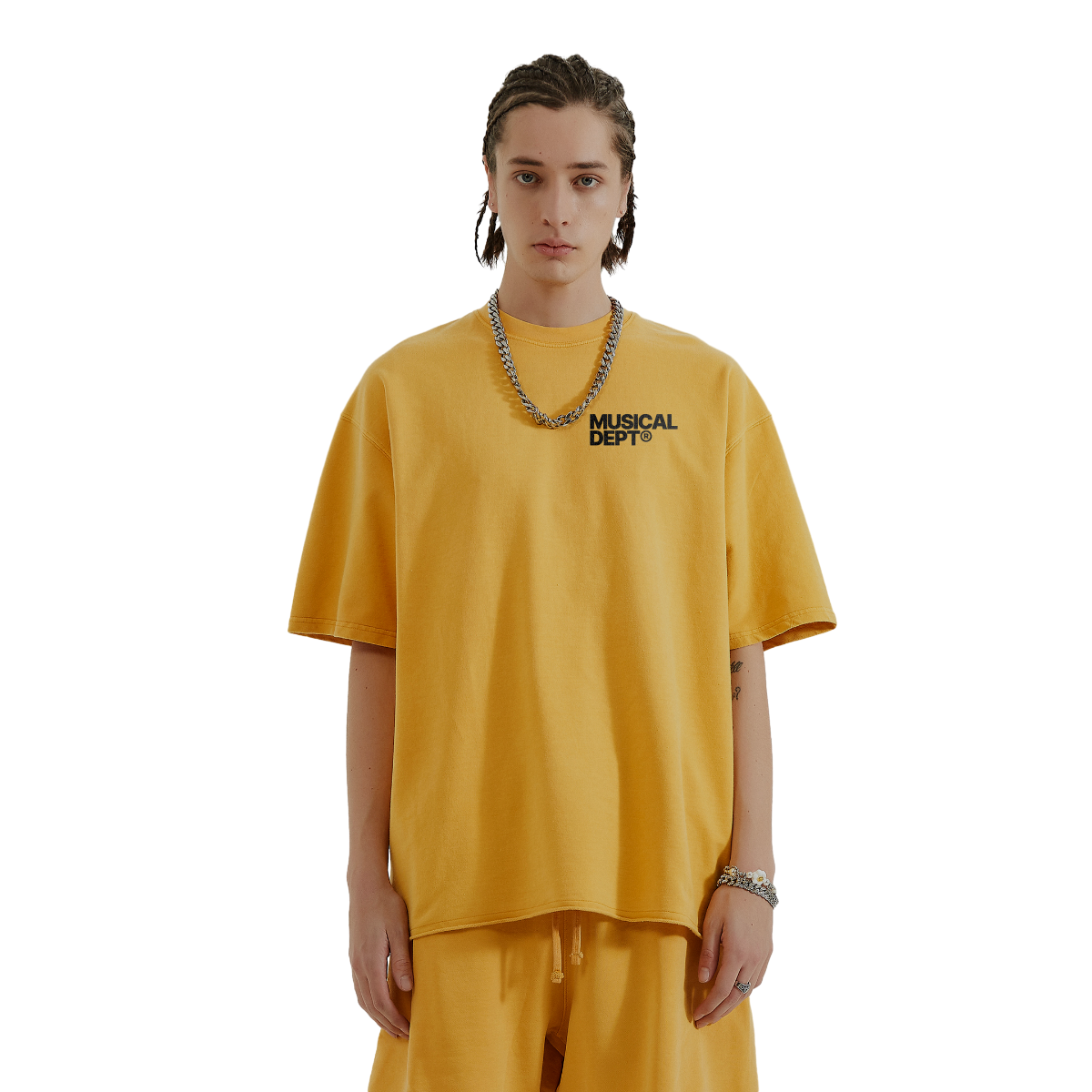Star Raw T-Shirt (Mustard/Black)