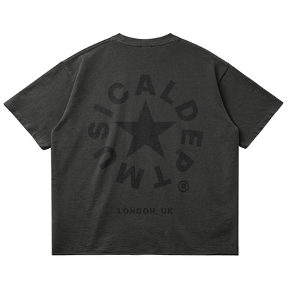 Star Raw T-Shirt (Charcoal/Black)