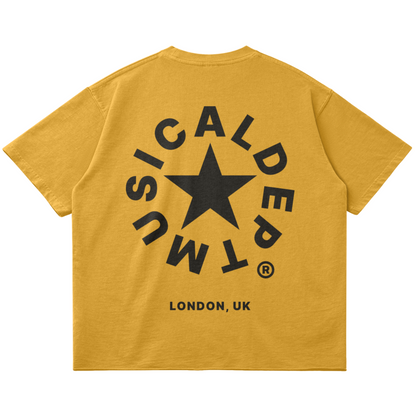 Star Raw T-Shirt (Mustard/Black)