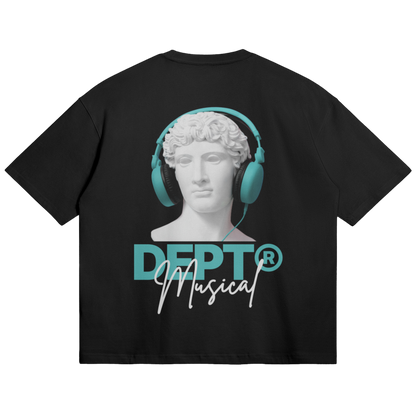 David Boxy T-Shirt  (Black/Aqua)