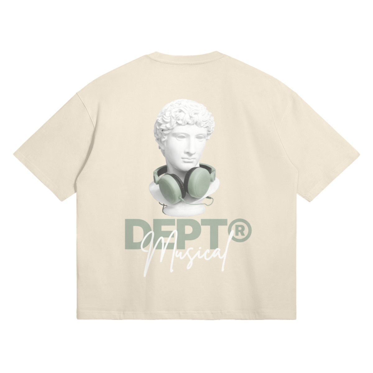 David Boxy T-Shirt (Apricot/Sage)