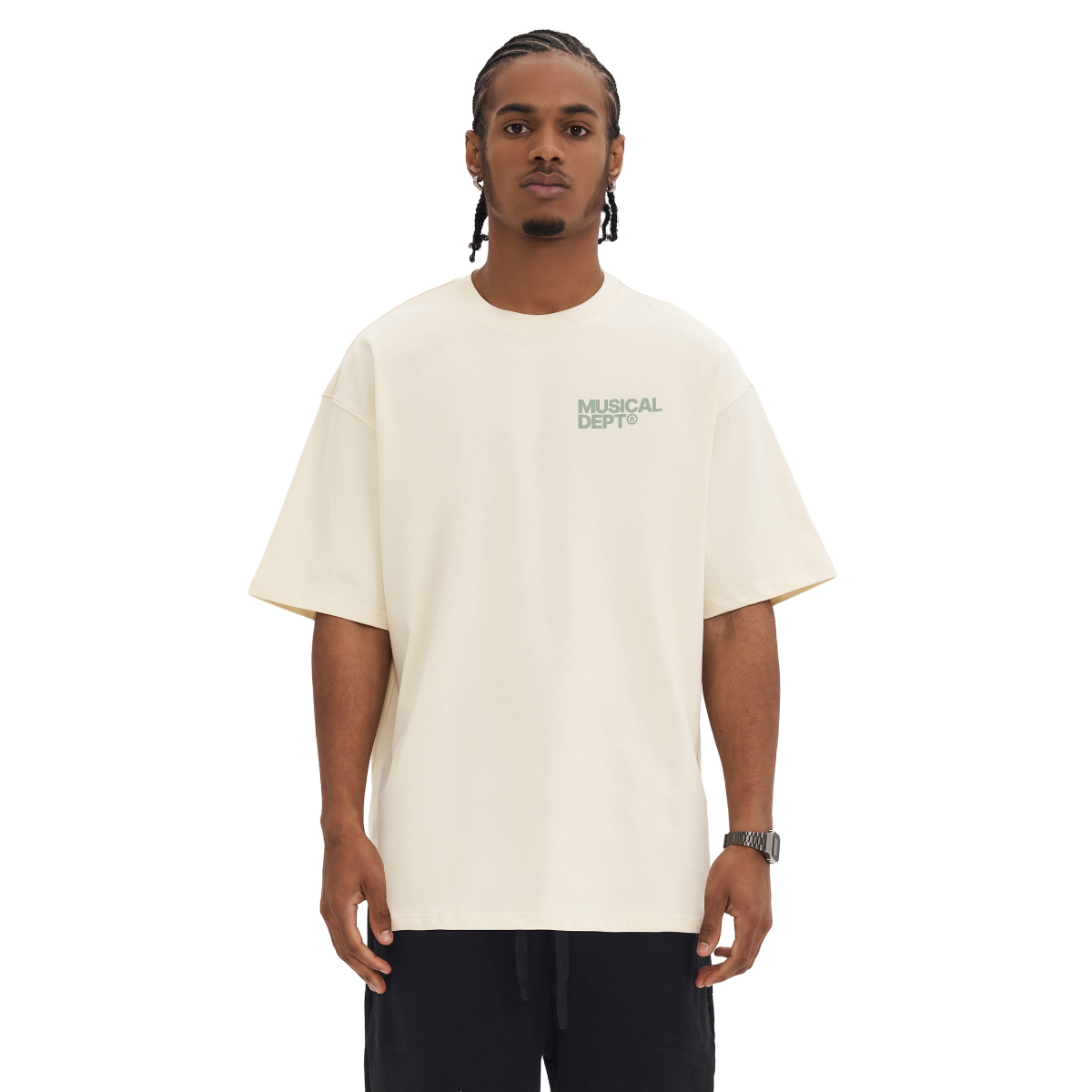 David Boxy T-Shirt (Apricot/Sage)