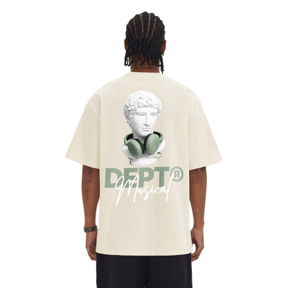 David Boxy T-Shirt (Apricot/Sage)