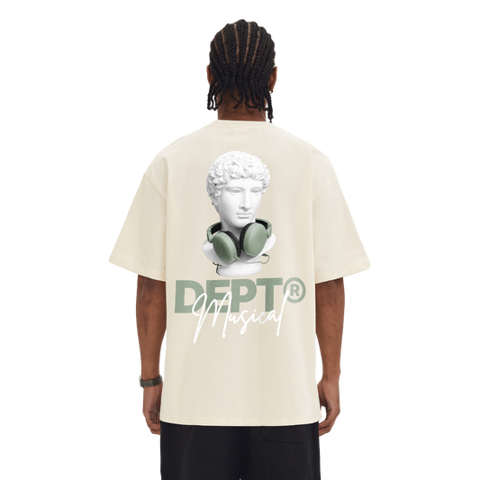 David Boxy T-Shirt (Apricot/Sage)