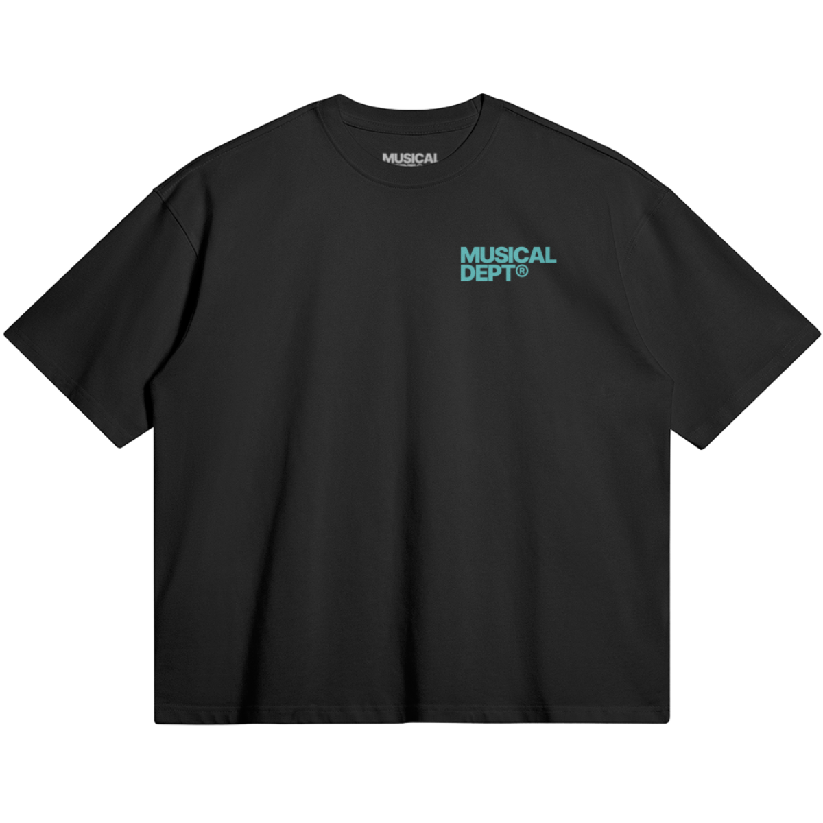 David Boxy T-Shirt  (Black/Aqua)
