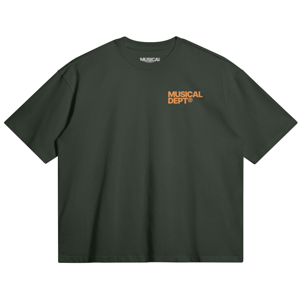 David Boxy T-Shirt (Dark Green / Orange)