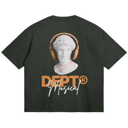 David Boxy T-Shirt (Dark Green / Orange)