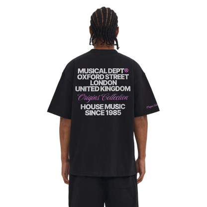 Origins Boxy T-Shirt (Black/Pink)