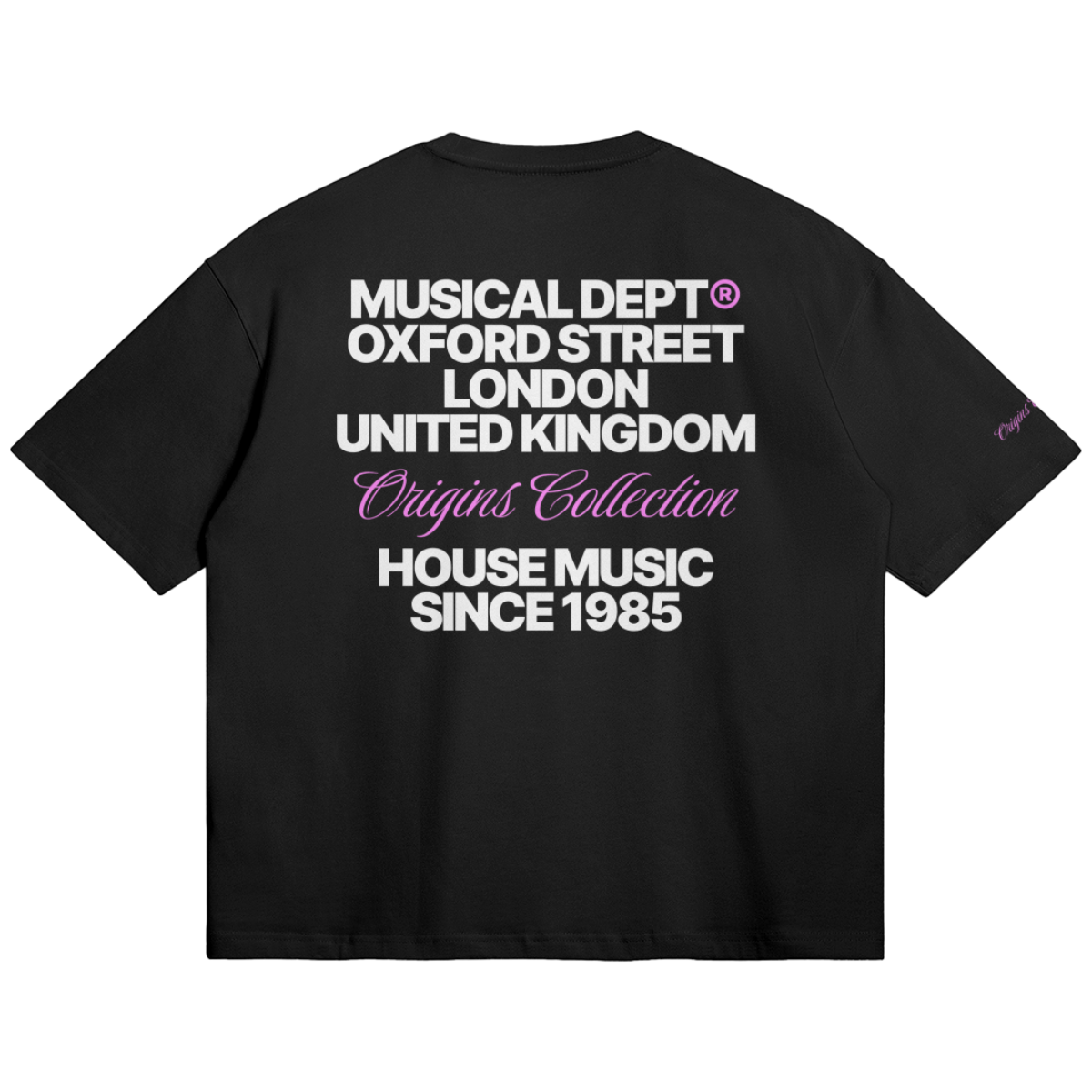 Origins Boxy T-Shirt (Black/Pink)