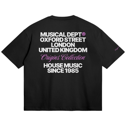Origins Boxy T-Shirt (Black/Pink)