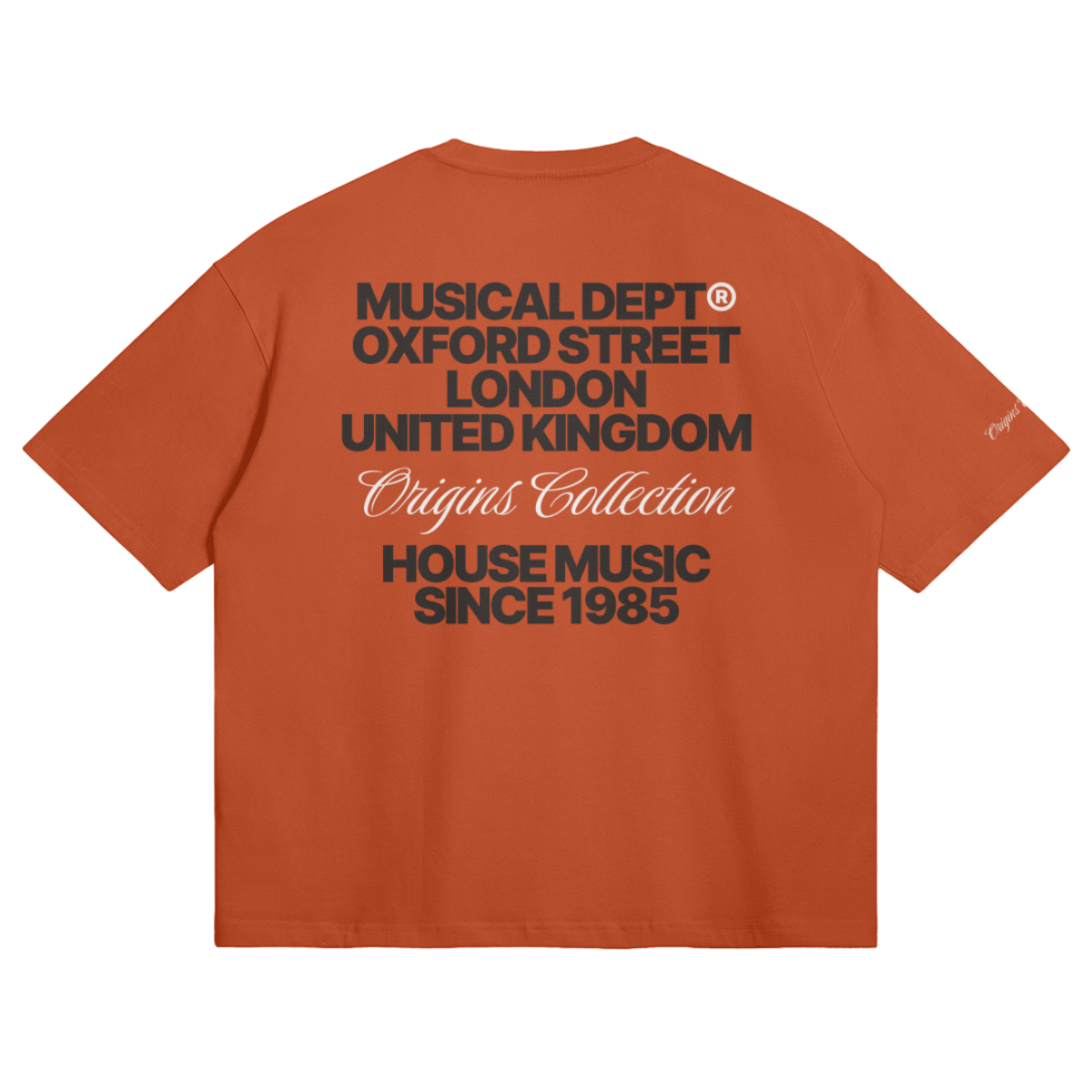 Origins Boxy T-Shirt (Orange/Black)