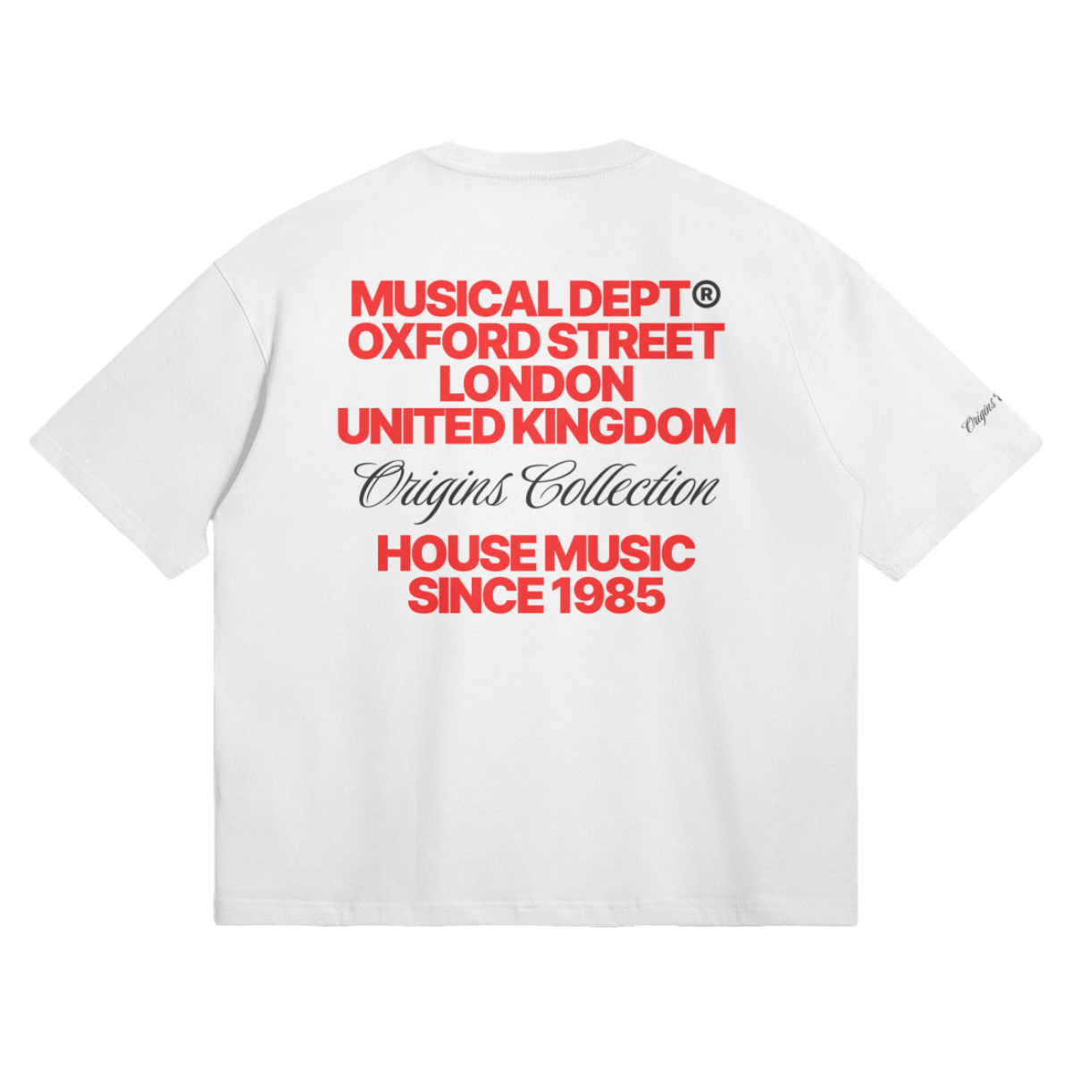 Origins Boxy T-Shirt (White/Red)