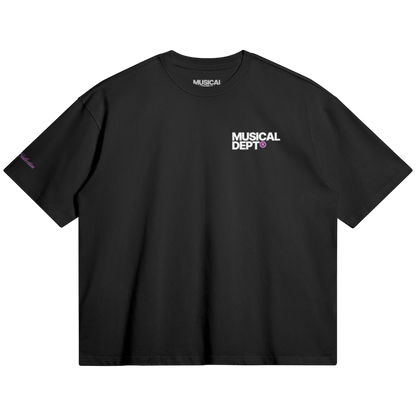 Origins Boxy T-Shirt (Black/Pink)