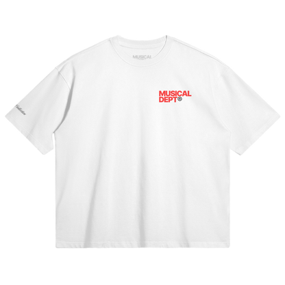 Origins Boxy T-Shirt (White/Red)