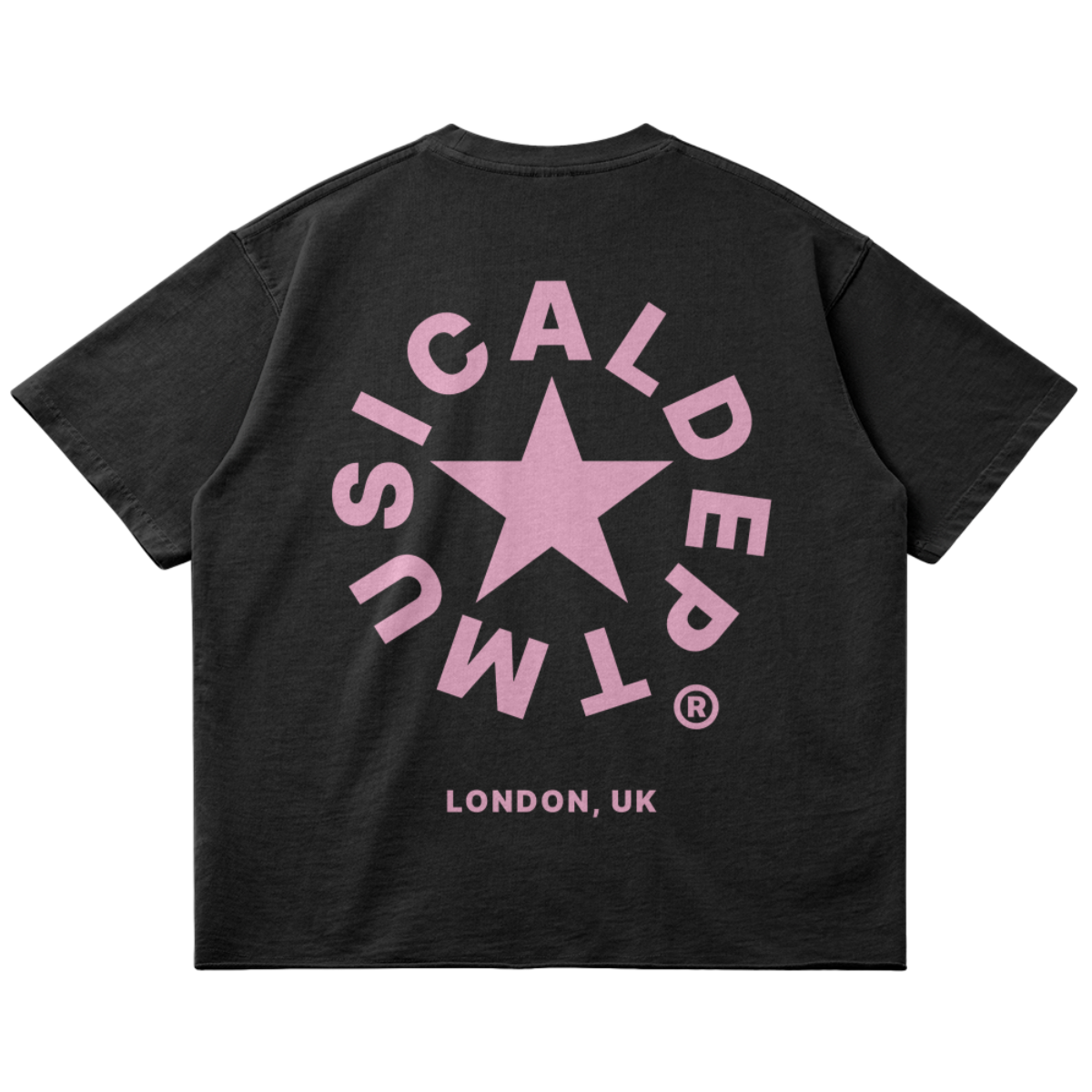 Star Raw T-Shirt (Black/Pink)