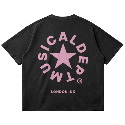 Star Raw T-Shirt (Black/Pink)