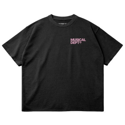 Star Raw T-Shirt (Black/Pink)