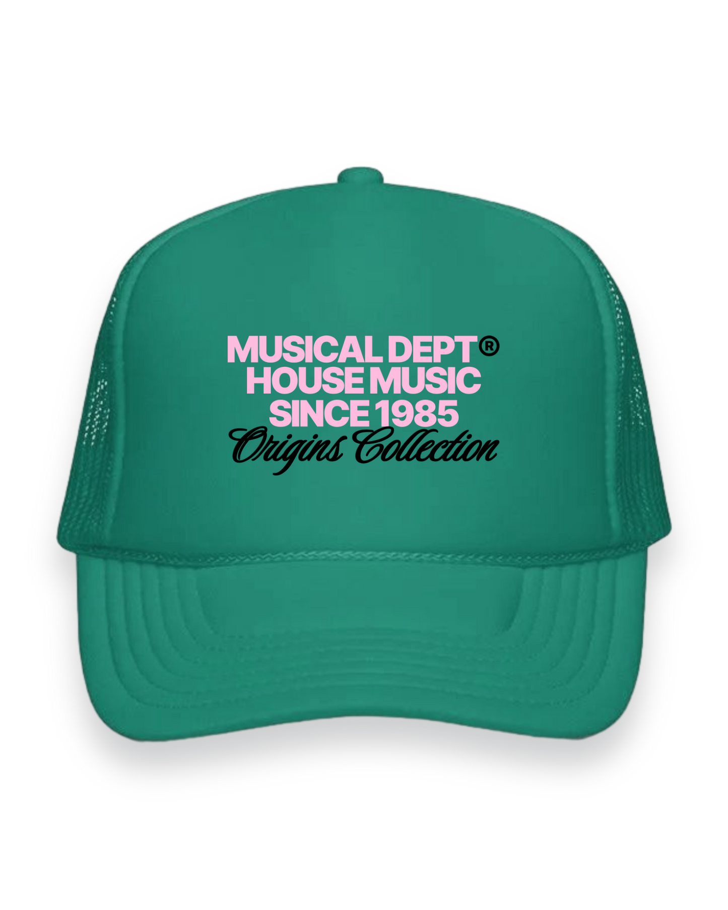 Origins Foam Trucker Hat (Green/Pink)
