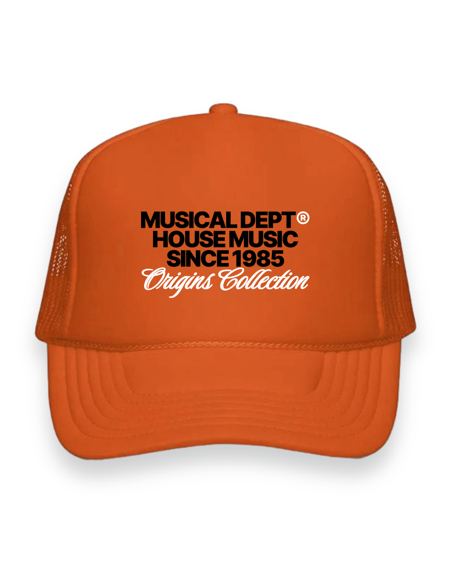 Origins Foam Trucker Hat (Orange/Black)