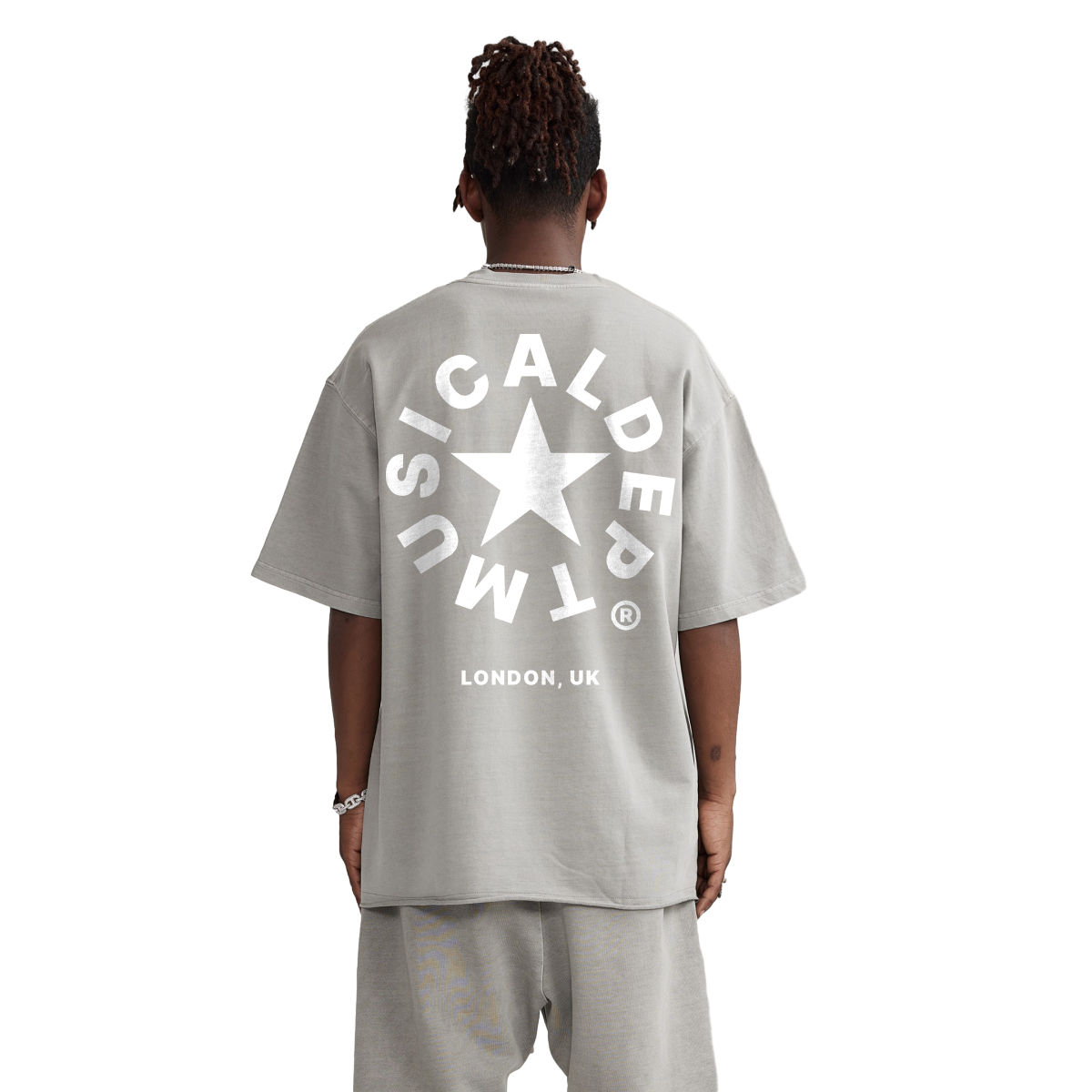 Star Raw T-Shirt (Grey/White)