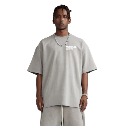 Star Raw T-Shirt (Grey/White)