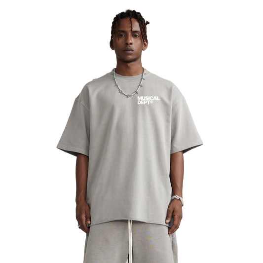 Star Raw T-Shirt (Grey/White)