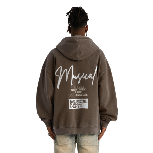 World Tour Hoodie (Vintage Brown)